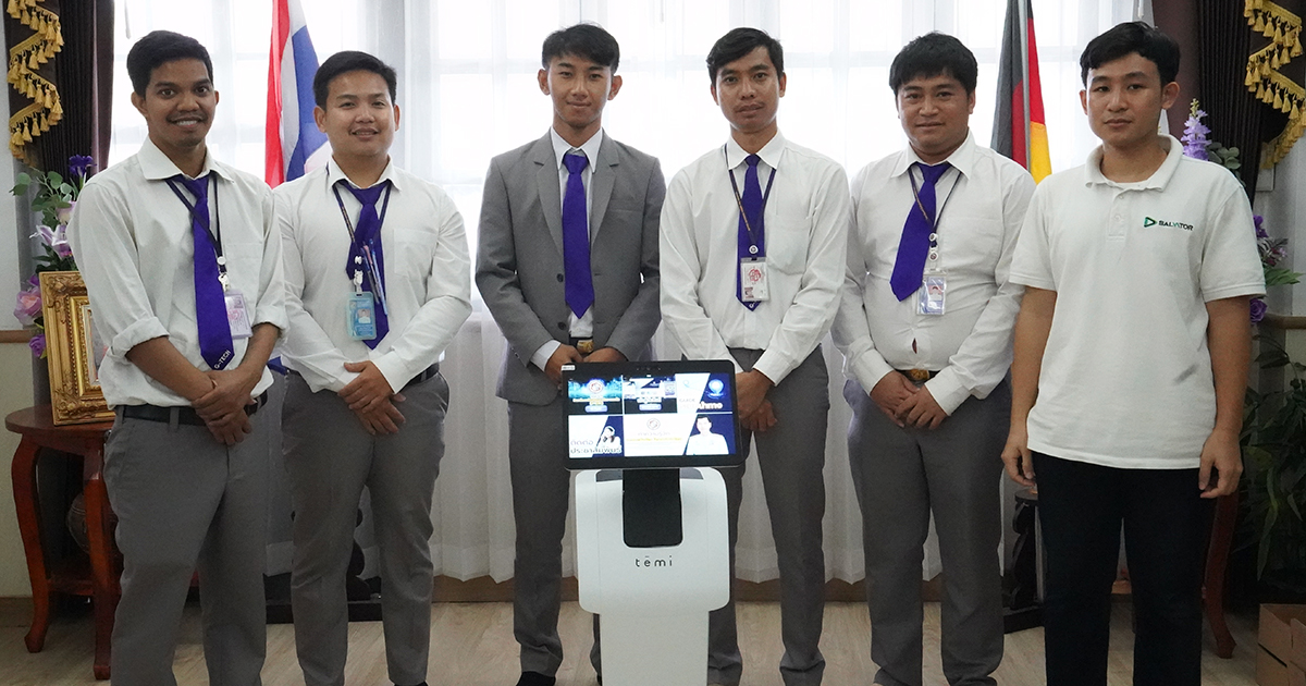 temi V3 ต้นแบบใช้ในการเรียนวิชาซ่อมหุ่นยนต์